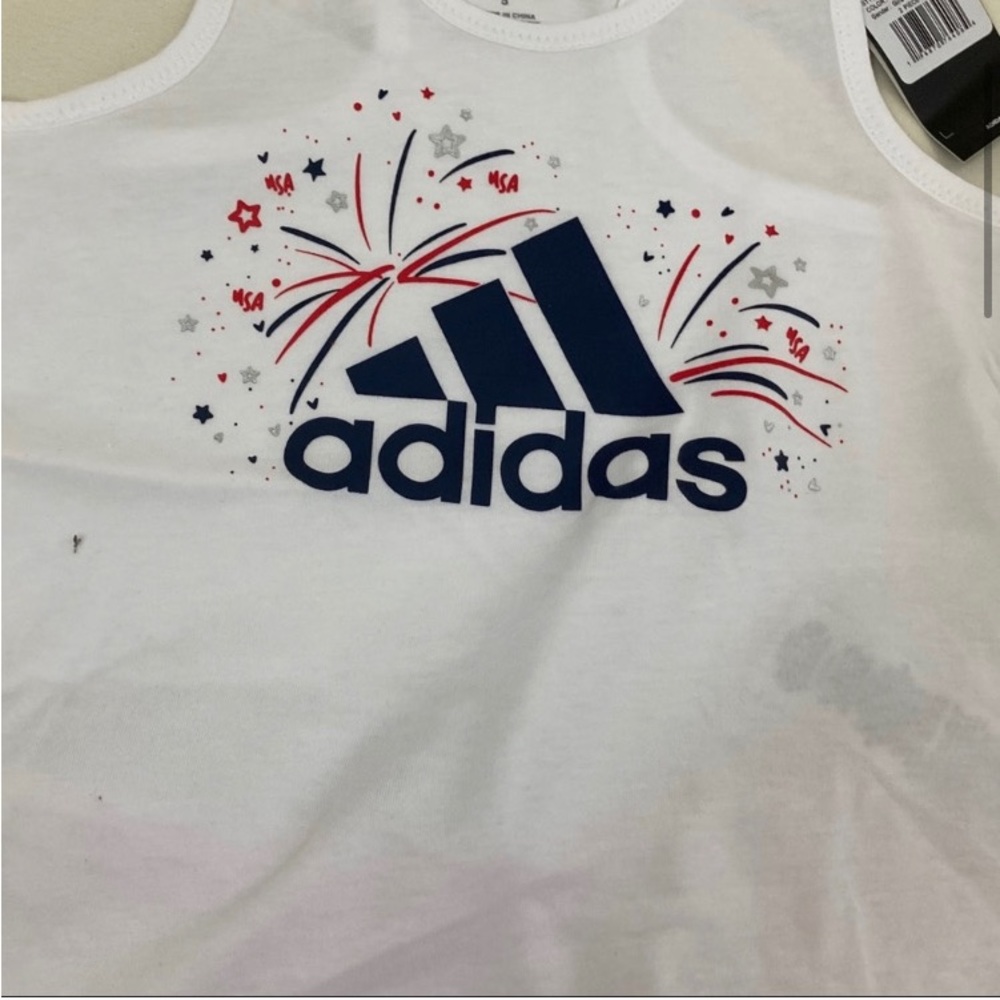 Adidas Skort / shorts top set America 4th of July 5024 - Picture 2 of 5